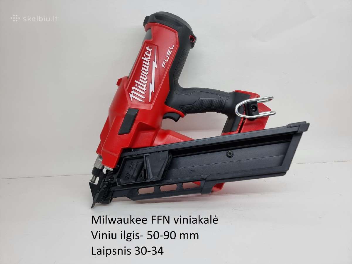 Akumuliatorinė smeigiakalė Milwaukee M12 Fcn18gs-0 - nuotraukos Nr. 4