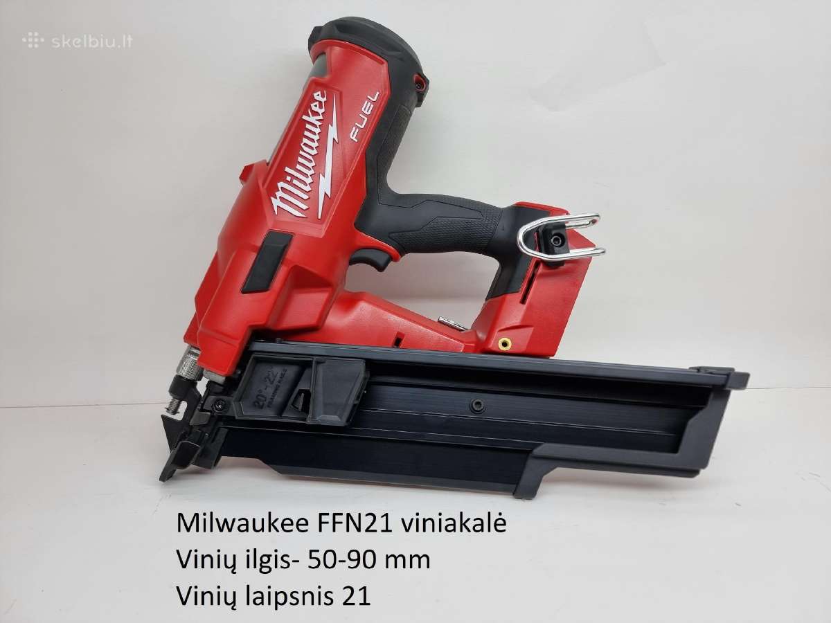 Akumuliatorinė smeigiakalė Milwaukee M12 Fcn18gs-0 - nuotraukos Nr. 5
