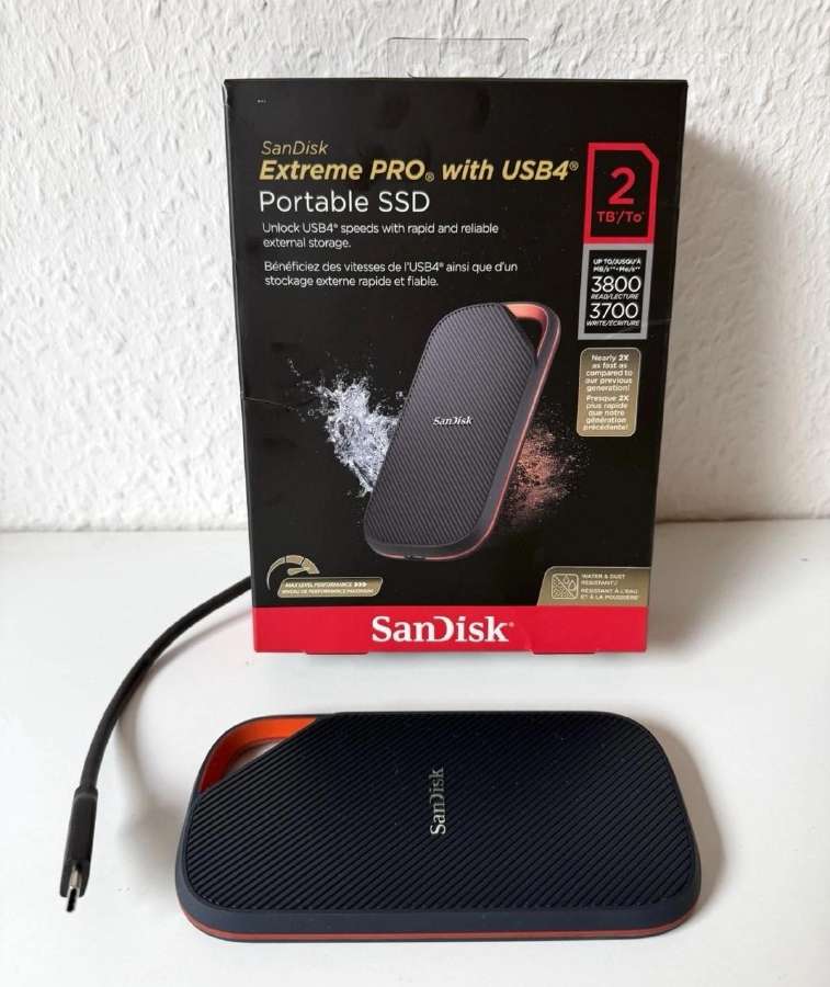 Sandisk Extreme Pro Portable SSD 3800mb/s 2 TB