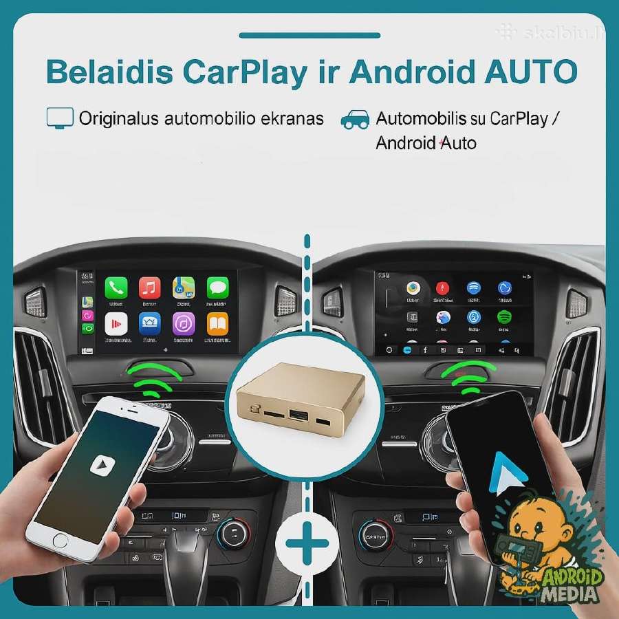 Carplay Android Auto Priedėlis Ford automobiliams - nuotraukos Nr. 2