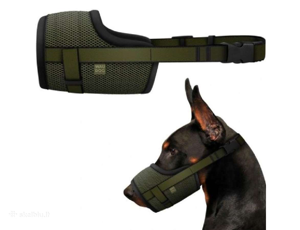 Haki-žalias Ansnukis 18-25cm snukio apimties.