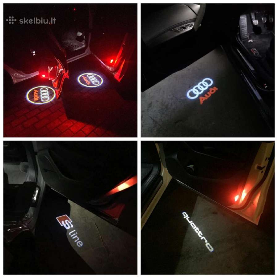 Audi emblemos , S-line , Quattro logo , LED. - nuotraukos Nr. 5
