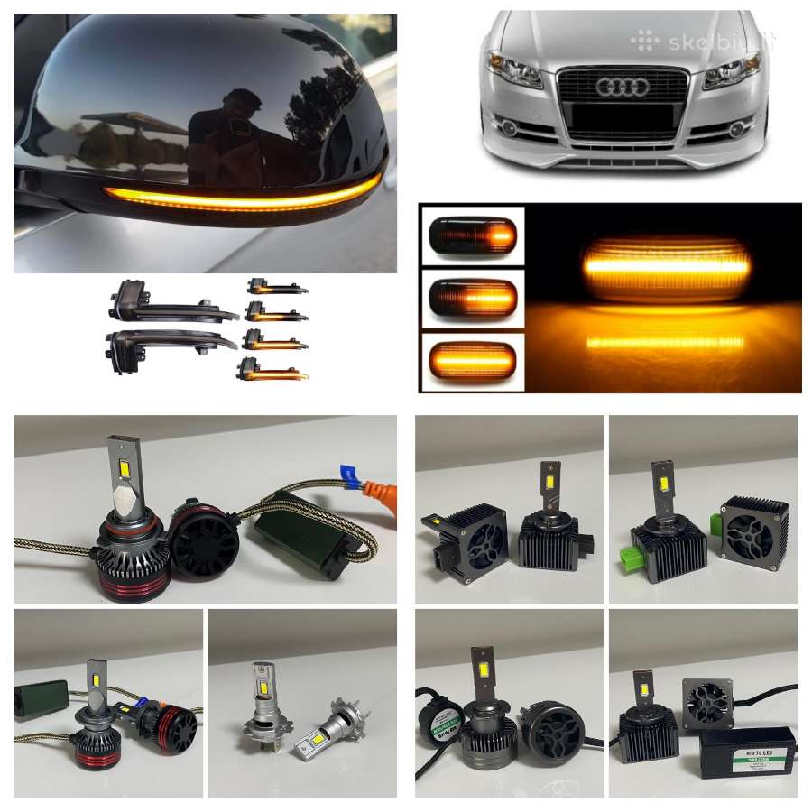 Audi emblemos , S-line , Quattro logo , LED. - nuotraukos Nr. 14