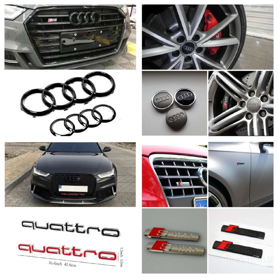 Bmw emblemos, Audi S-line, Mercedes Amg, dalys. - nuotraukos Nr. 2