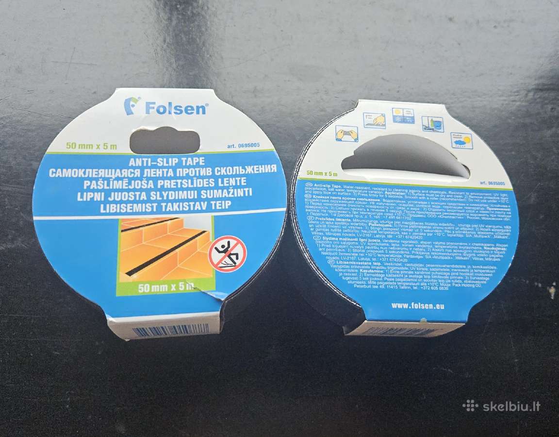Lipni neslidi juosta Folsen 50mmx5m juoda