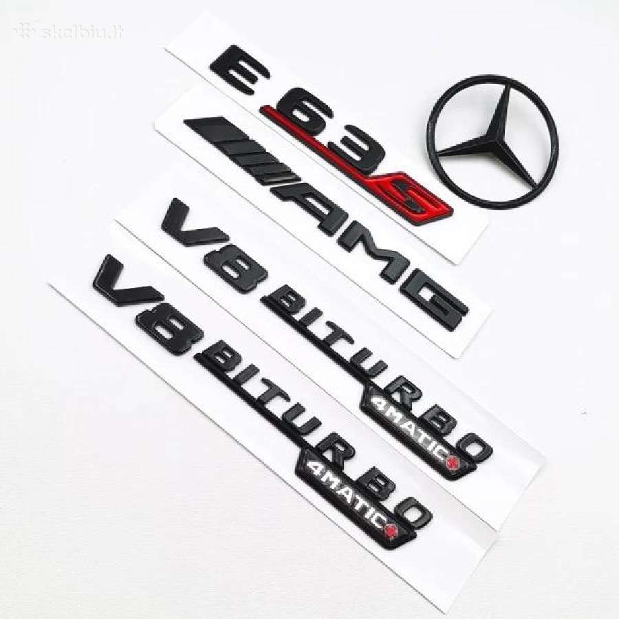 Mercedes Amg , v8biturbo emblemos, zenklas , LED - nuotraukos Nr. 20