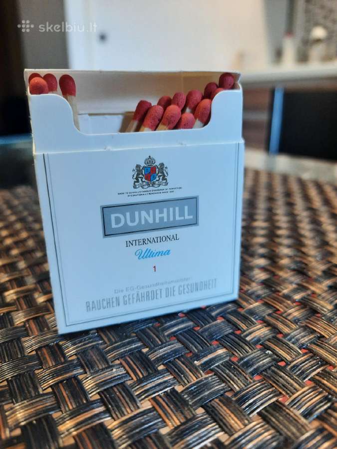 Nestandar. Degtukų dėžutės Dunhill (balta)