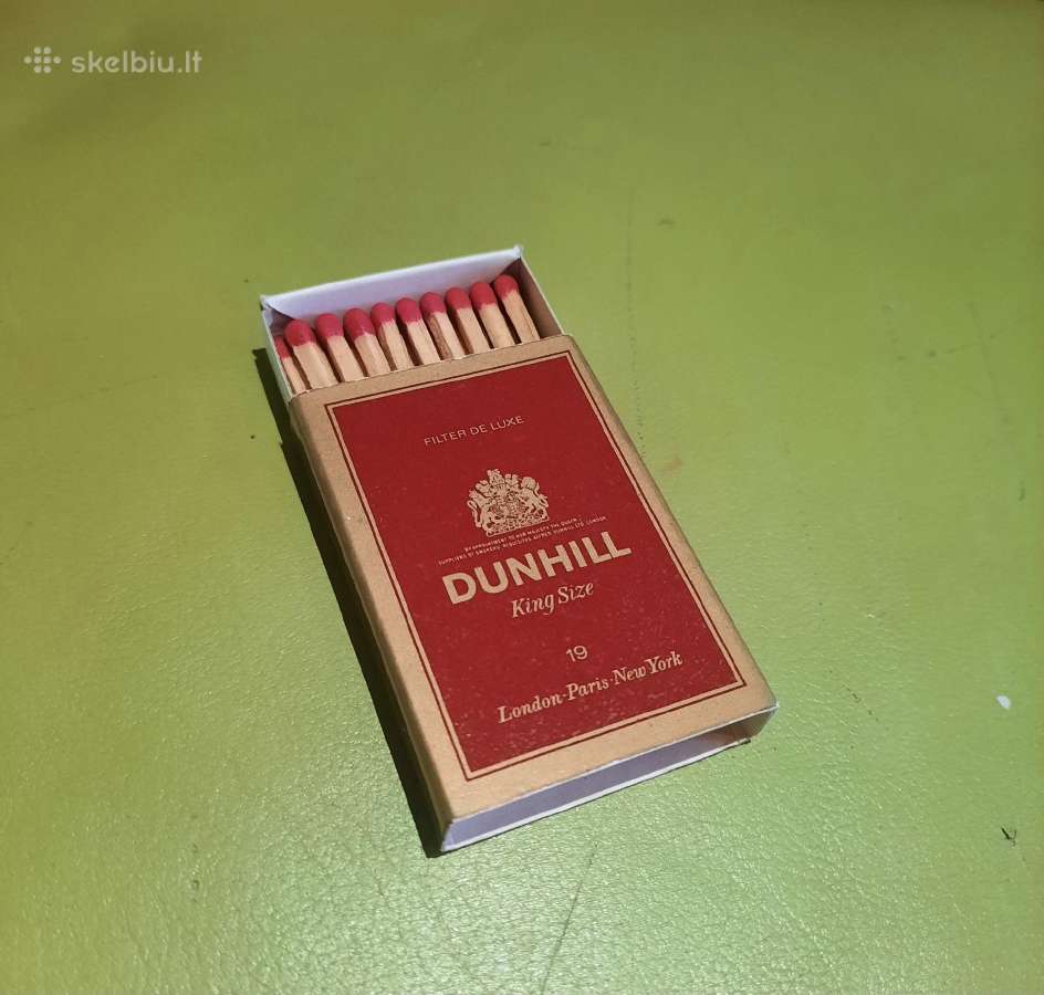 N02_007st. Degtukų dėžutė Dunhill (bordo)