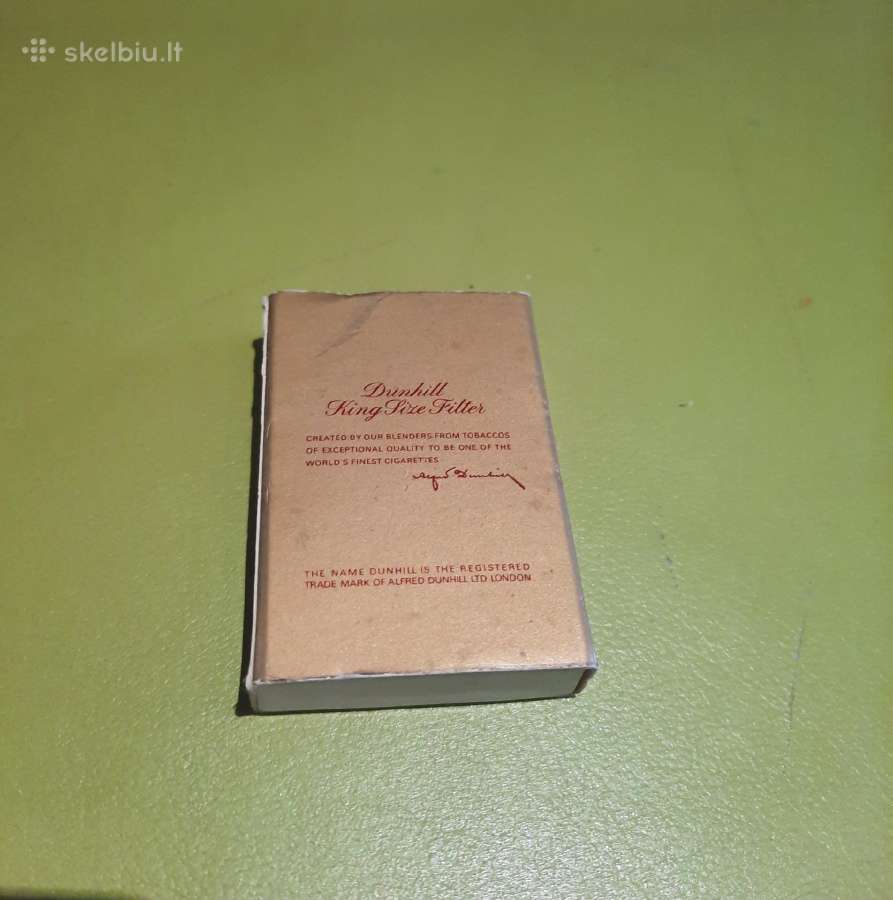 N02_007st. Degtukų dėžutė Dunhill (bordo) - nuotraukos Nr. 2