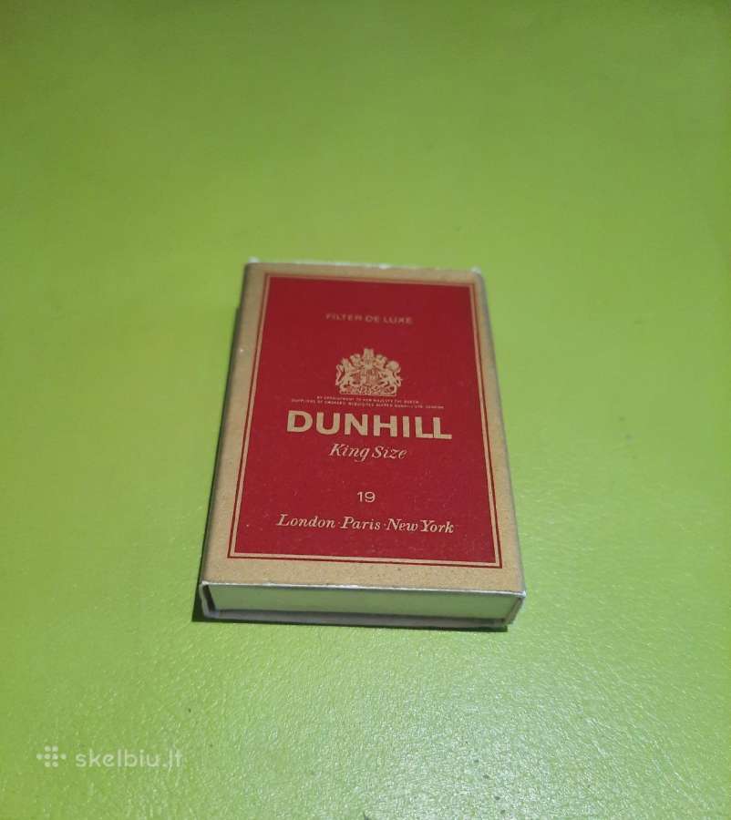 N02_007st. Degtukų dėžutė Dunhill (bordo) - nuotraukos Nr. 3