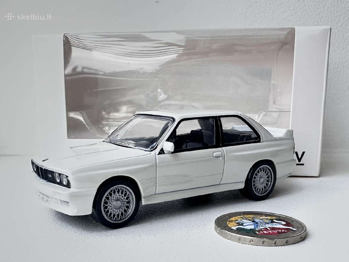 Bmw M3 E30 baltas 1:43 Norev