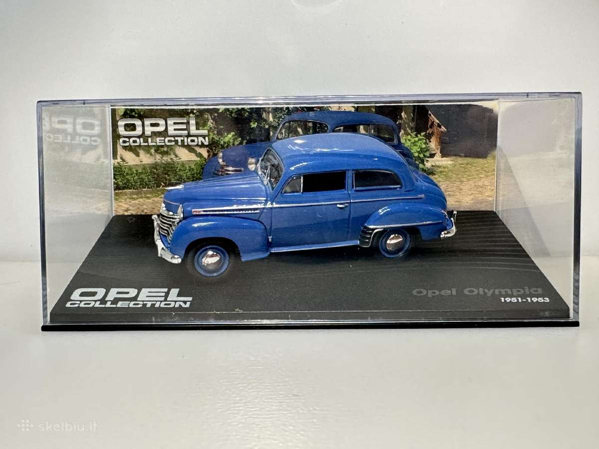 Opel Olympia 1951-1953 mėlyna 1:43 Eaglemoss - nuotraukos Nr. 2