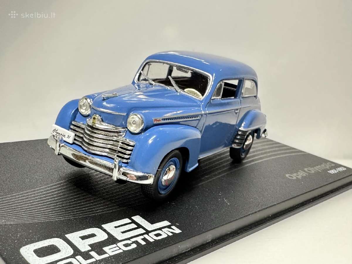 Opel Olympia 1951-1953 mėlyna 1:43 Eaglemoss - nuotraukos Nr. 3