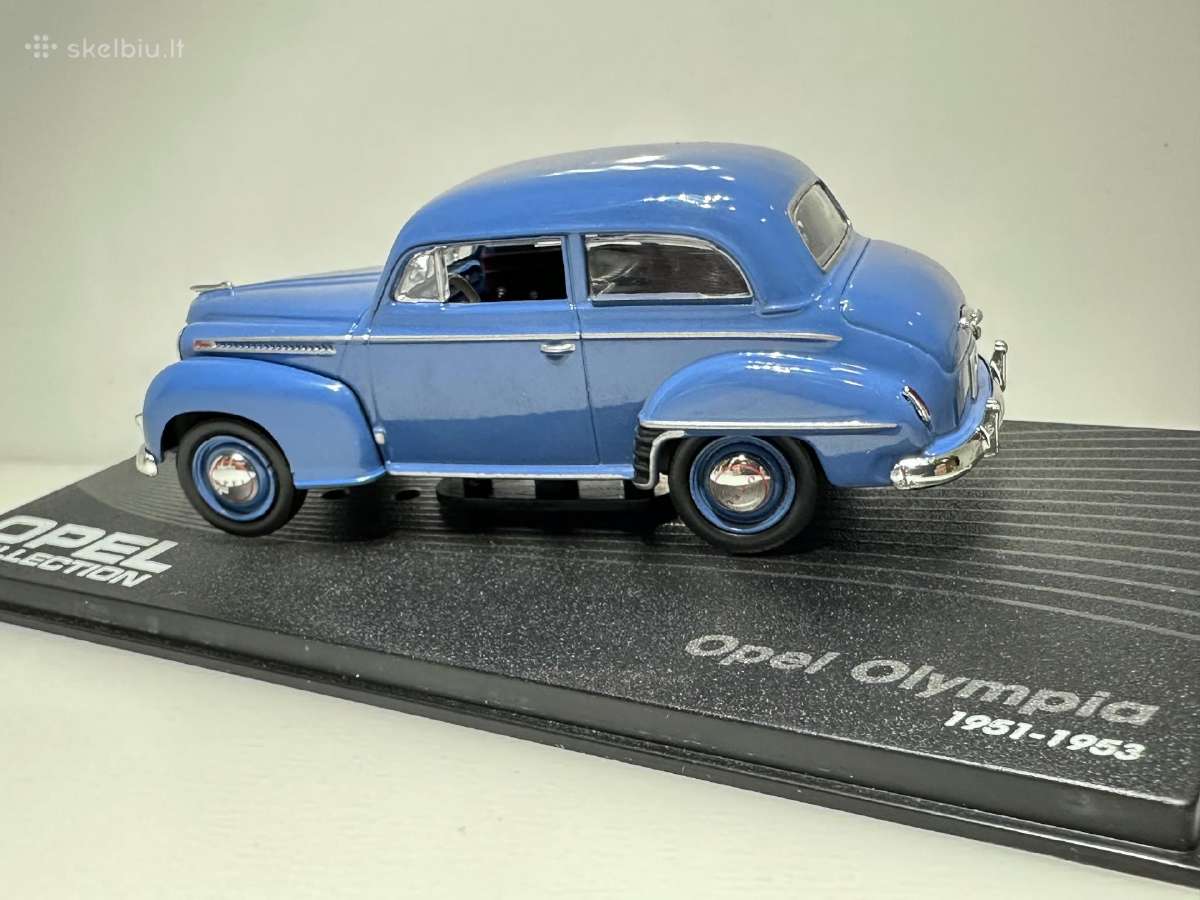 Opel Olympia 1951-1953 mėlyna 1:43 Eaglemoss - nuotraukos Nr. 4