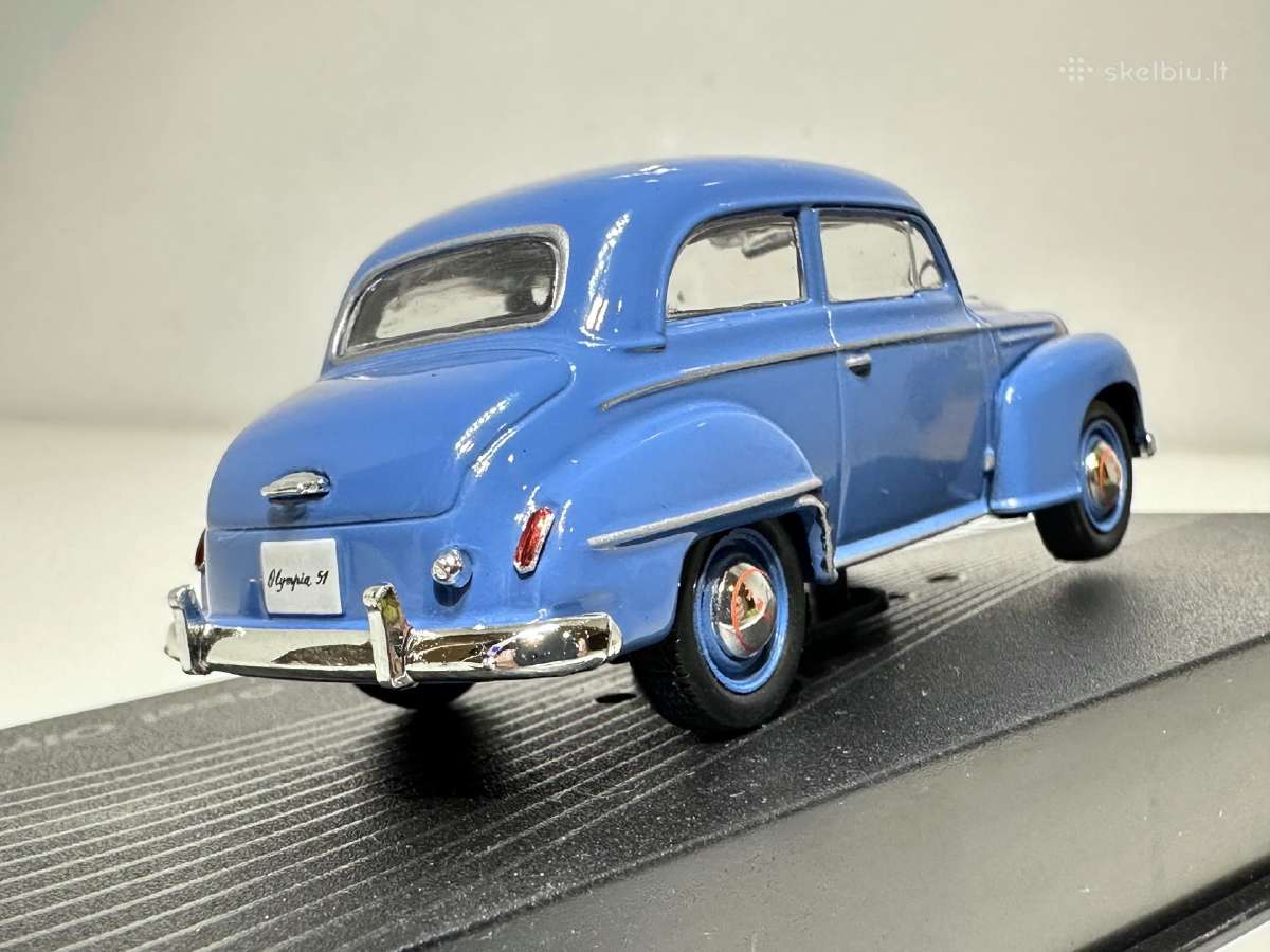 Opel Olympia 1951-1953 mėlyna 1:43 Eaglemoss - nuotraukos Nr. 5