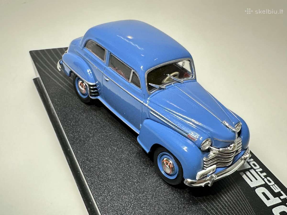 Opel Olympia 1951-1953 mėlyna 1:43 Eaglemoss - nuotraukos Nr. 6