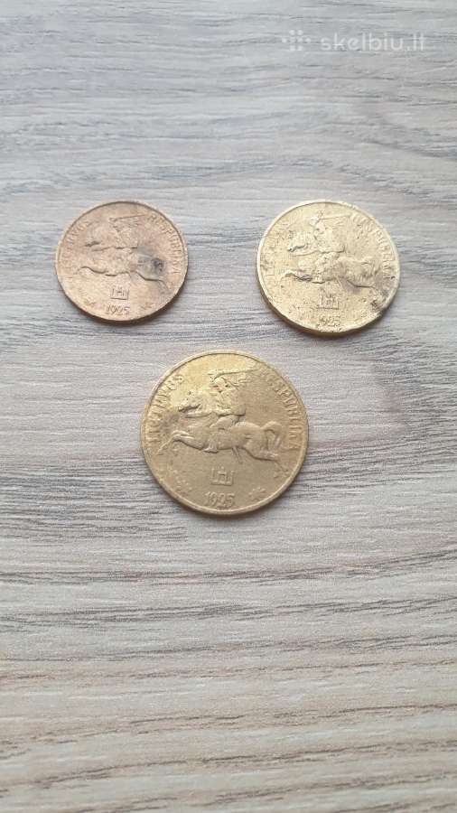 1925 metų 5+10+20 smetoniški centukai - nuotraukos Nr. 2
