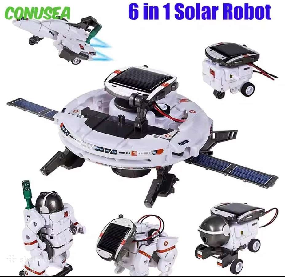 Konstruktorius robotas žaislas skraidanti lėkštė