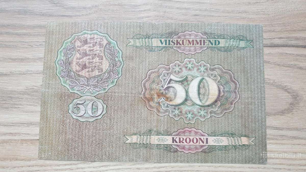 1929 metų 50 kronų Estija - nuotraukos Nr. 2