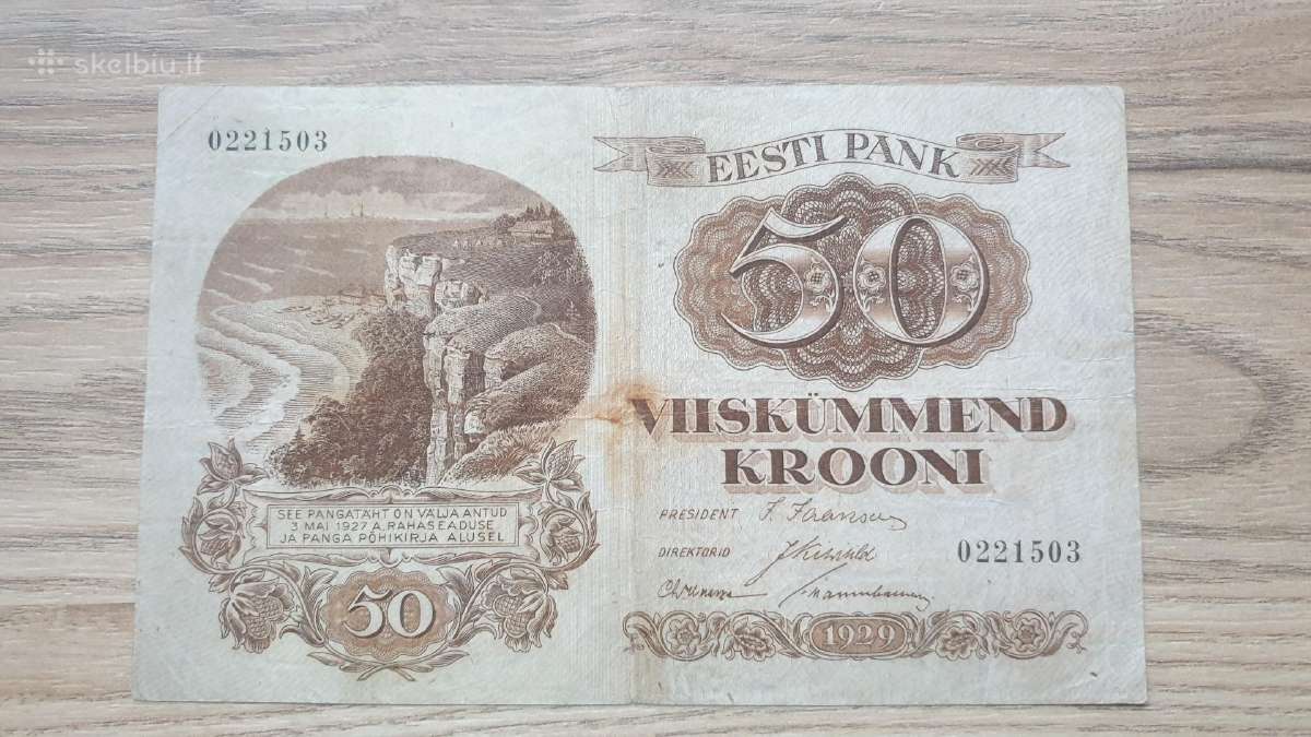 1929 metų 50 kronų Estija