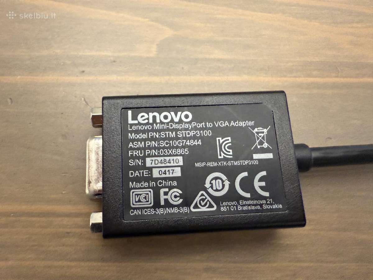 Lenovo Mini Displayport į Vga adapteris