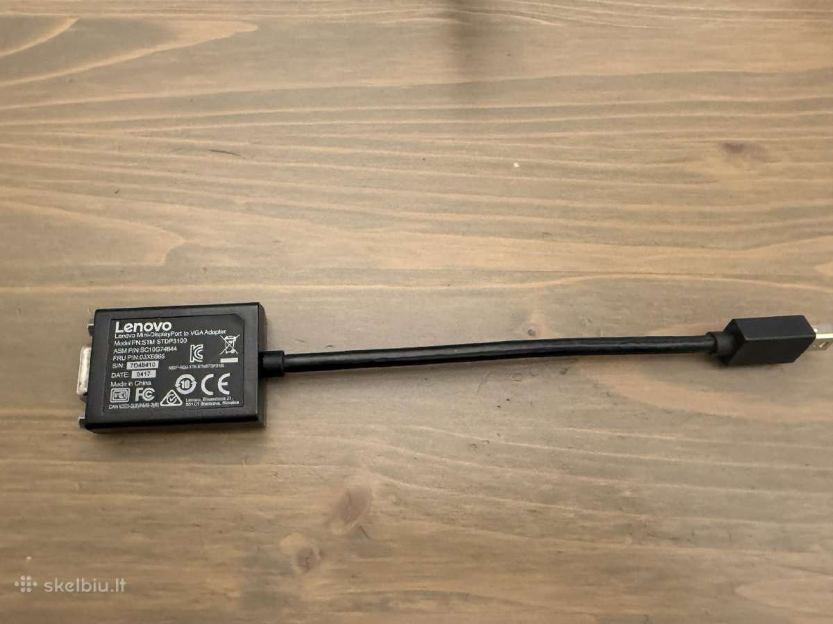 Lenovo Mini Displayport į Vga adapteris - nuotraukos Nr. 2