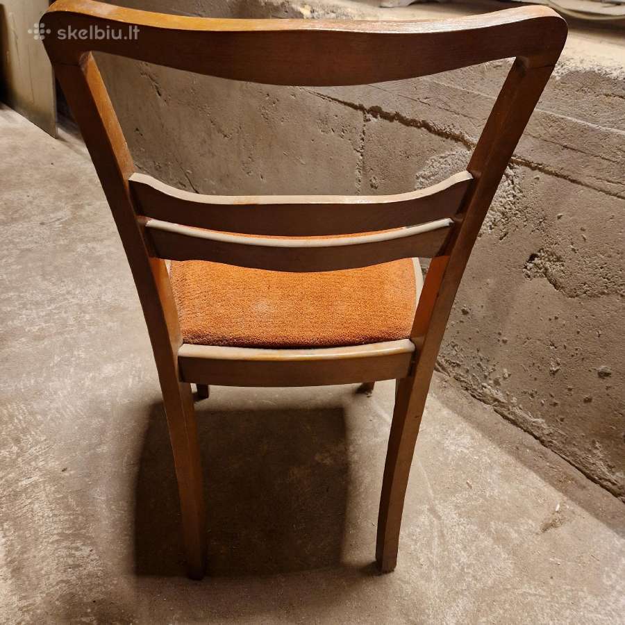 Kėdės medinės Vintage 2 vnt. - nuotraukos Nr. 3