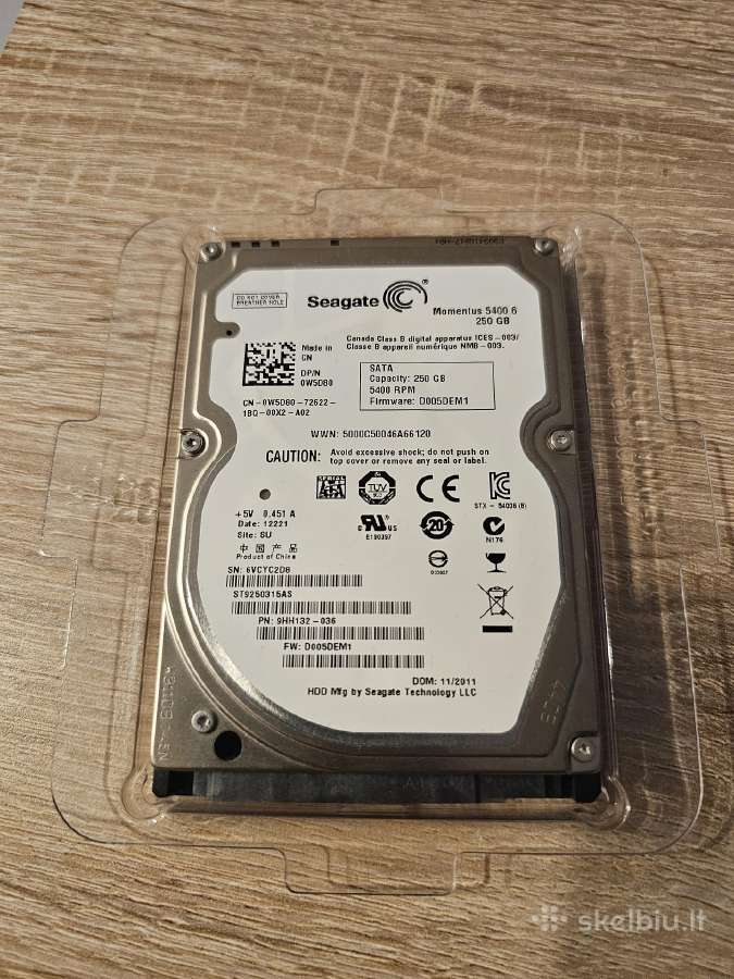 Seagate Kietasis diskas HDD 256gb
