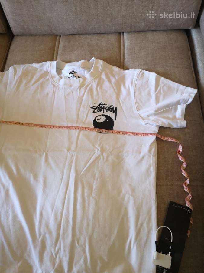 Nike x stussy balta maikė - nuotraukos Nr. 6