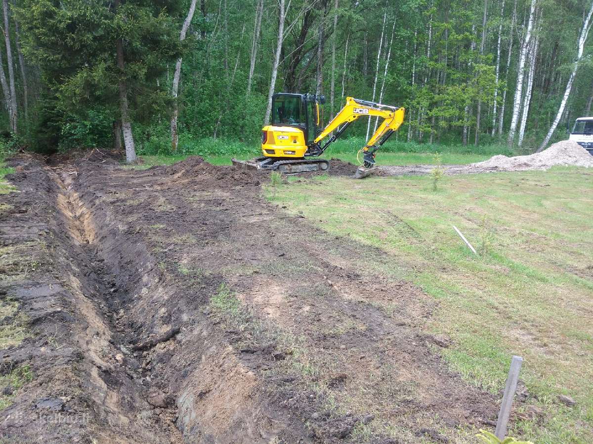 Mini ekskavatorius su operatoriumi Vilniaus reg. - nuotraukos Nr. 10