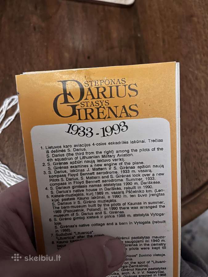 Lankstinukas S. Darius S. Girėnas 1933-1993 - nuotraukos Nr. 6
