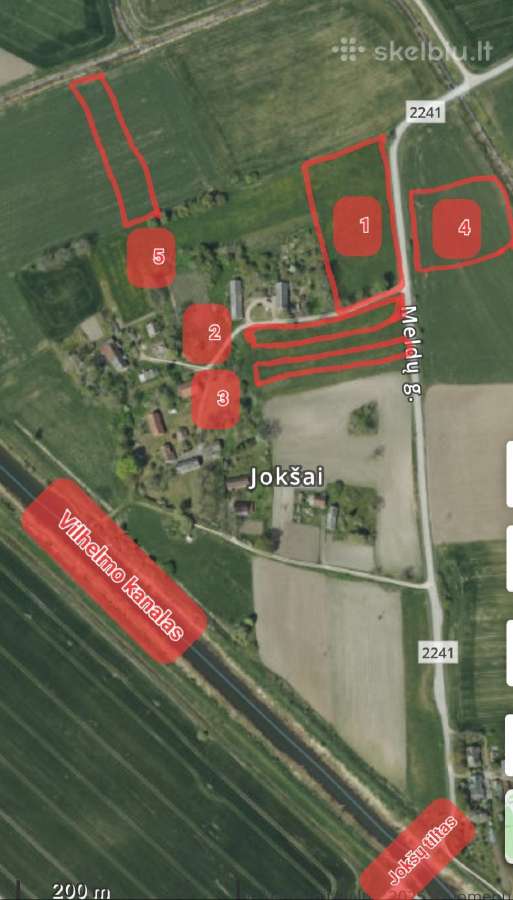 Jokšų kaime prie Vilhelmo kanalo žemės ūkio pask.