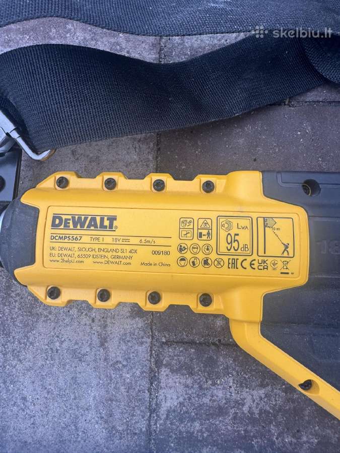 Akumuliatorinė aukštapjovė Dewalt Dcmps567n - nuotraukos Nr. 2