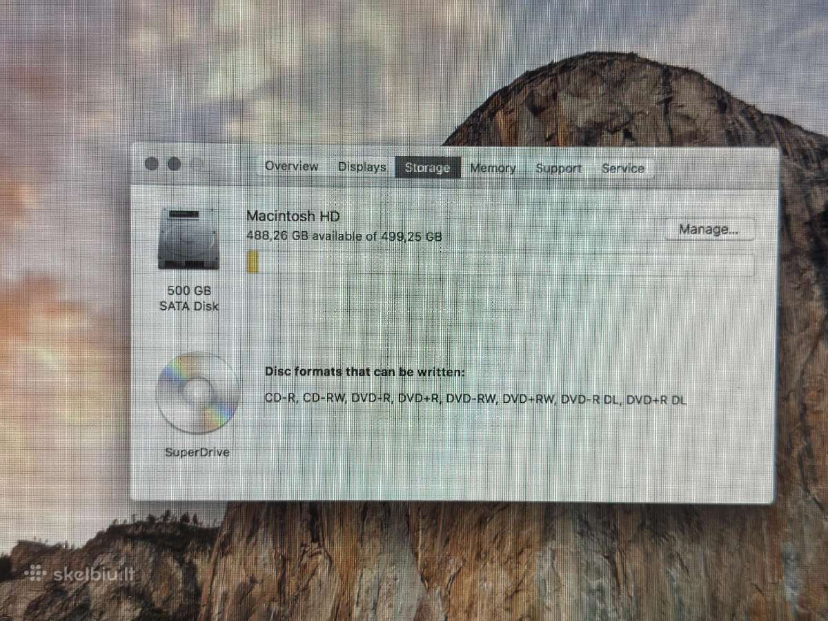 iMac a1311 21'5 500gb 8gb RAM I5 - nuotraukos Nr. 6