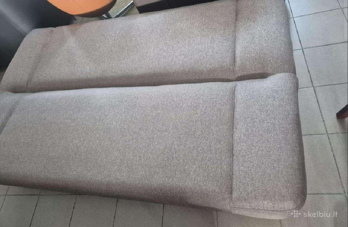 Idealios būklės sofa lova su patalynės dėže - nuotraukos Nr. 2