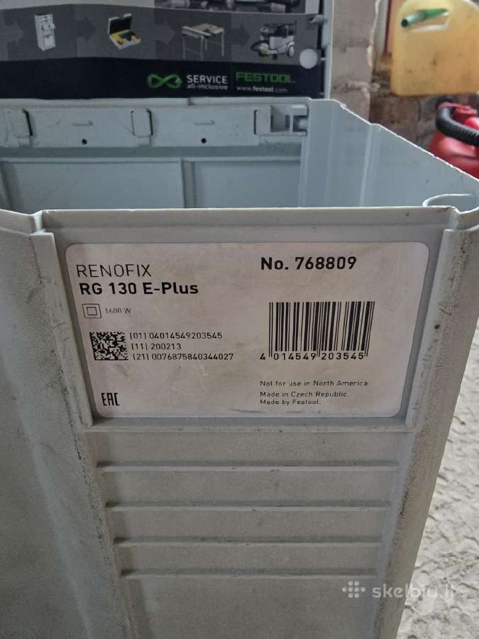 Betono šlifuoklis Festool Rg130 - nuotraukos Nr. 4