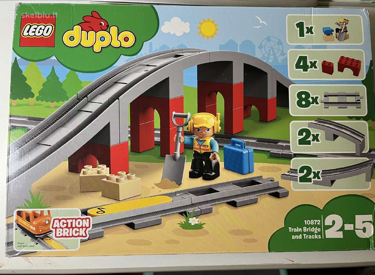 10872 Lego® Duplo Traukinių tiltas ir bėgiai