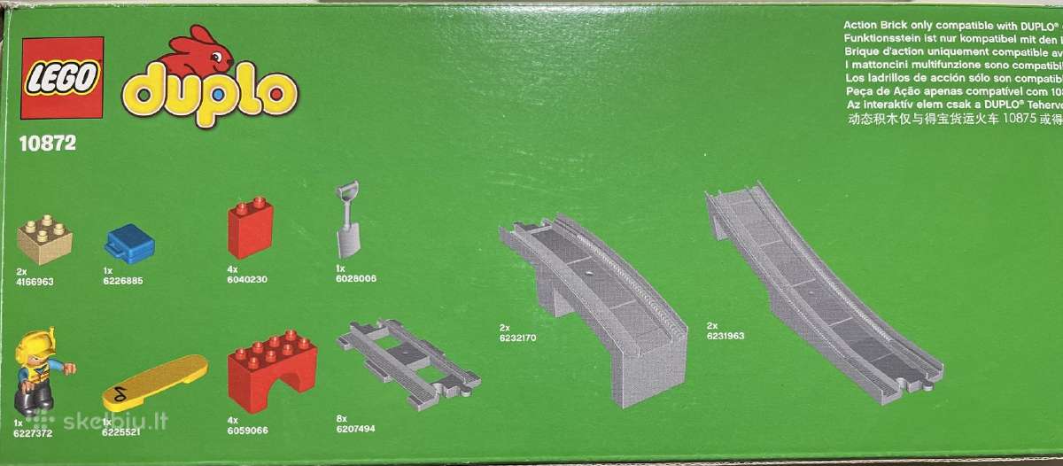 10872 Lego® Duplo Traukinių tiltas ir bėgiai - nuotraukos Nr. 2