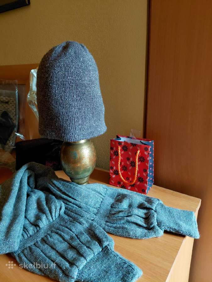 Kepurės ir šaliko blizgus komplektukas - nuotraukos Nr. 2