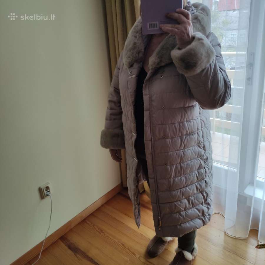 Šilta miela madingos spalvos striukė - paltukas