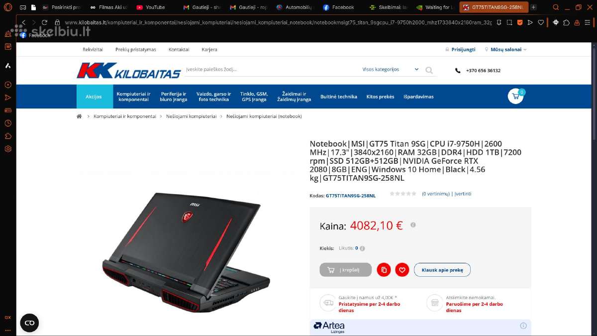 Msi Titan galimi mainai į mažesnį