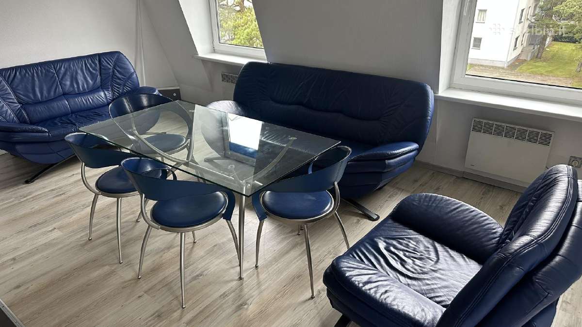 Itališkas Calligaris svetainės stalas ir kėdės - nuotraukos Nr. 9