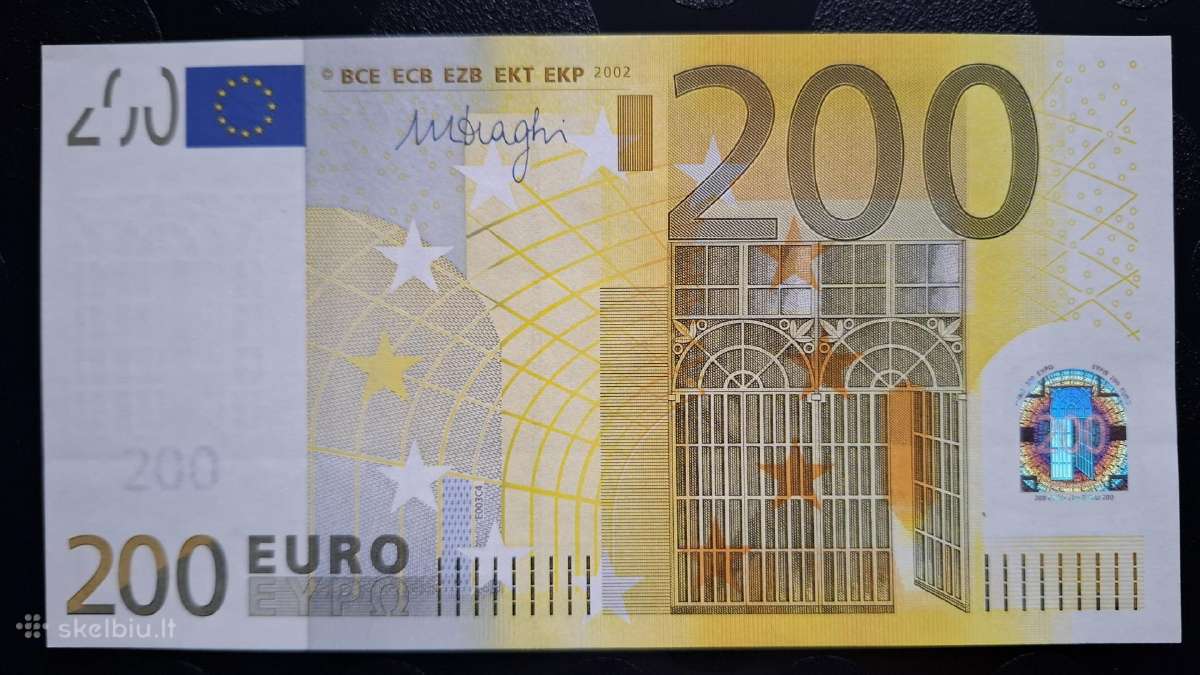 2002 m. 200 Eurų banknotai
