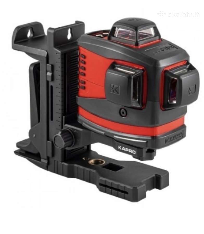 Lazerinis nivelyras Kapro 3D lazeris raudonu spind