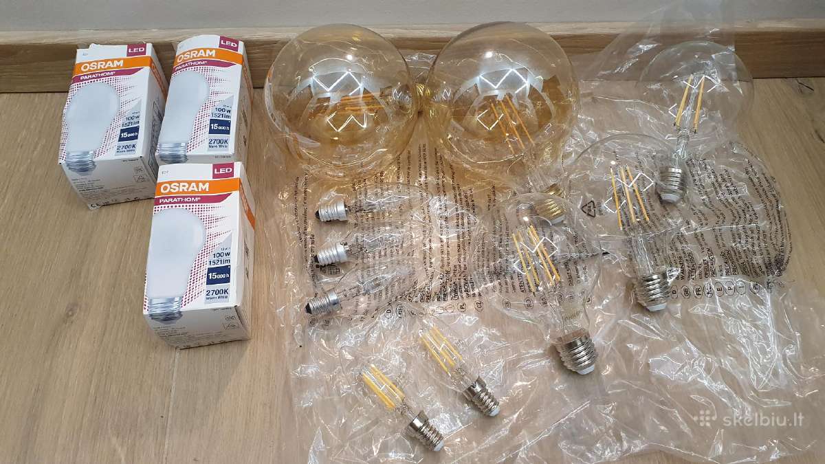 LED lemputės E14, E27