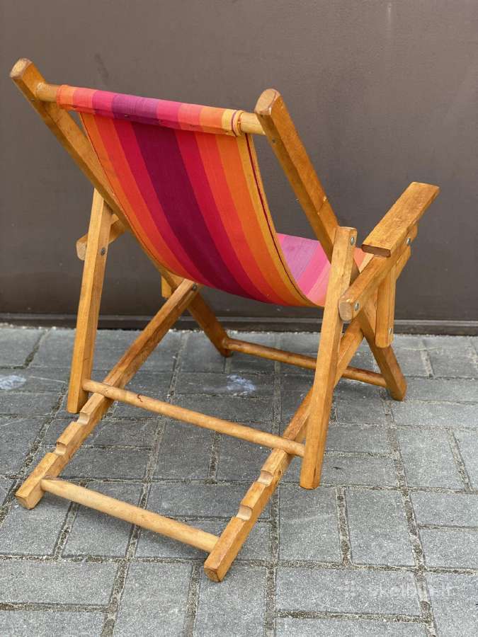 Unikalus Mid-century plezo kreslas vaikui - nuotraukos Nr. 3