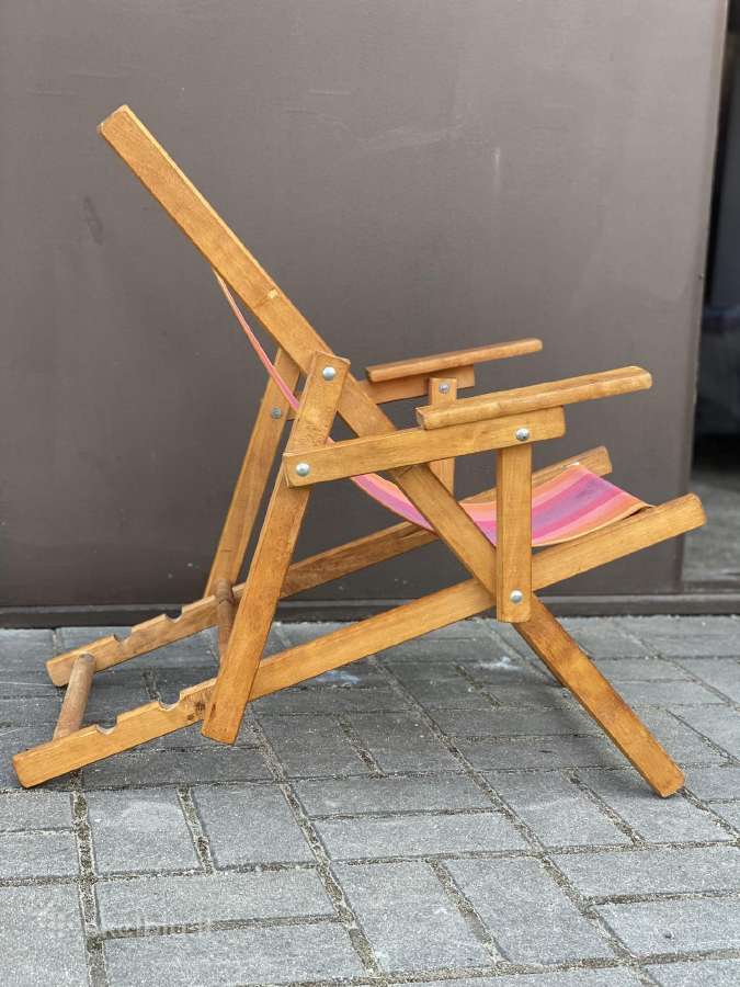 Unikalus Mid-century plezo kreslas vaikui - nuotraukos Nr. 4