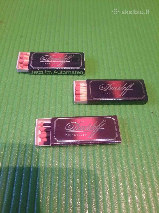 N01_01-07si. Degtukų dėžutės Davidoff 3vnt. - nuotraukos Nr. 2