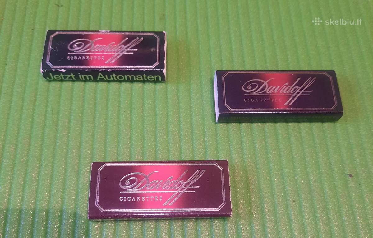 N01_01-07si. Degtukų dėžutės Davidoff 3vnt. - nuotraukos Nr. 3