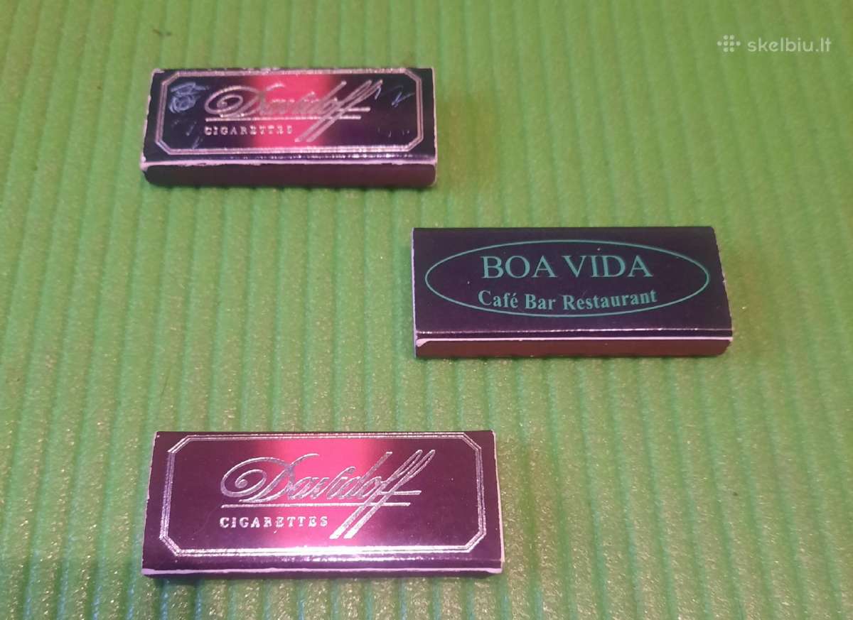 N01_01-07si. Degtukų dėžutės Davidoff 3vnt. - nuotraukos Nr. 5